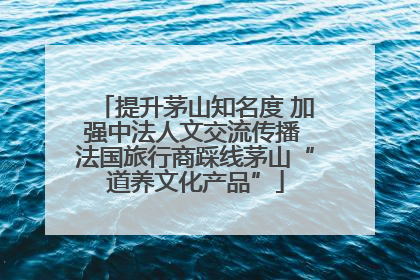 提升茅山知名度 加强中法人文交流传播 法国旅行商踩线茅山“道养文化产品”