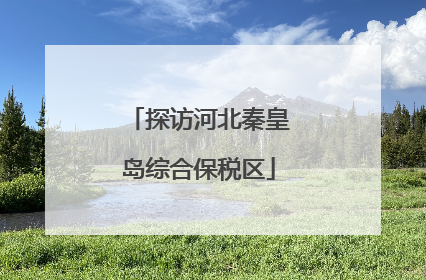 探访河北秦皇岛综合保税区