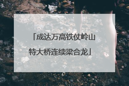 成达万高铁仗岭山特大桥连续梁合龙