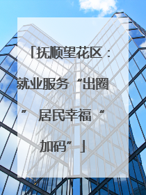 抚顺望花区：就业服务“出圈” 居民幸福“加码”