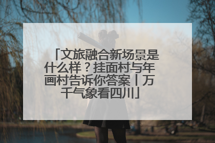 文旅融合新场景是什么样？挂面村与年画村告诉你答案丨万千气象看四川
