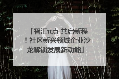 智汇π点 共启新程！社区新兴领域企业沙龙解锁发展新动能