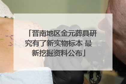 晋南地区金元葬具研究有了新实物标本 最新挖掘资料公布