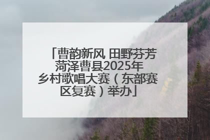 曹韵新风 田野芬芳 菏泽曹县2025年乡村歌唱大赛（东部赛区复赛）举办