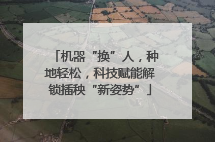 机器“换”人，种地轻松，科技赋能解锁插秧“新姿势”