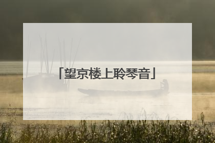 望京楼上聆琴音