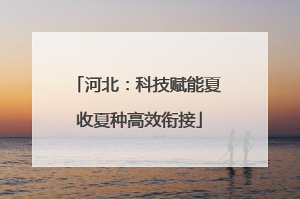河北：科技赋能夏收夏种高效衔接