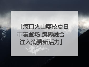 海口火山荔枝夏日市集登场 跨界融合注入消费新活力