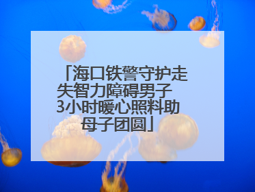海口铁警守护走失智力障碍男子 3小时暖心照料助母子团圆