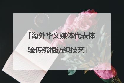 海外华文媒体代表体验传统棉纺织技艺