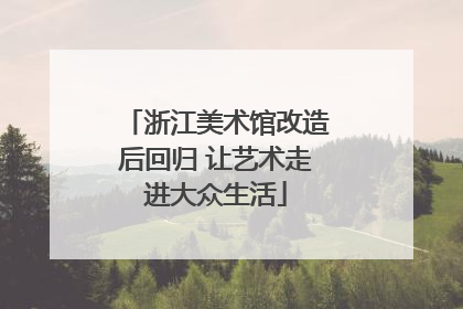 浙江美术馆改造后回归 让艺术走进大众生活