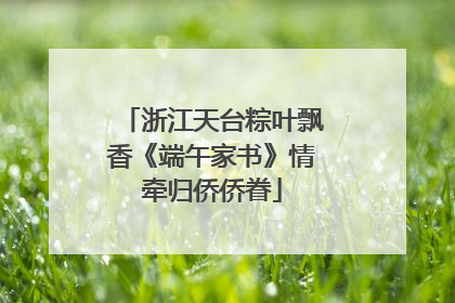 浙江天台粽叶飘香《端午家书》情牵归侨侨眷