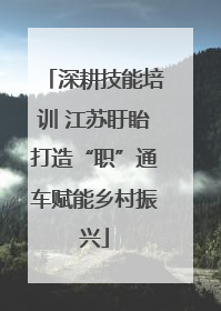 深耕技能培训 江苏盱眙打造“职”通车赋能乡村振兴