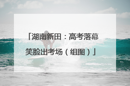 湖南新田：高考落幕 笑脸出考场（组图）