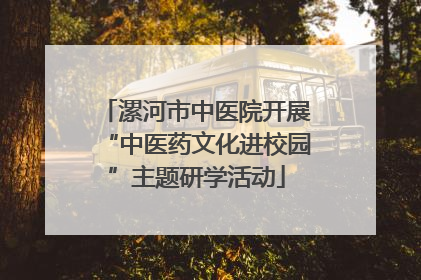 漯河市中医院开展“中医药文化进校园”主题研学活动