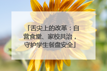 舌尖上的改革：自营食堂、家校共治，守护学生餐盘安全