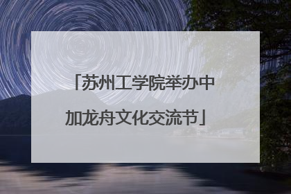 苏州工学院举办中加龙舟文化交流节