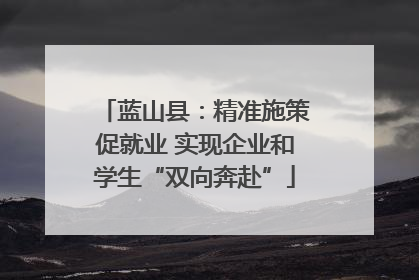 蓝山县：精准施策促就业 实现企业和学生“双向奔赴”