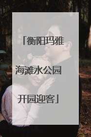 衡阳玛雅海滩水公园开园迎客