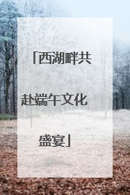 西湖畔共赴端午文化盛宴