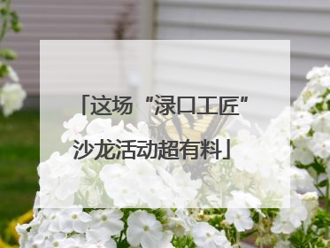 这场“渌口工匠”沙龙活动超有料