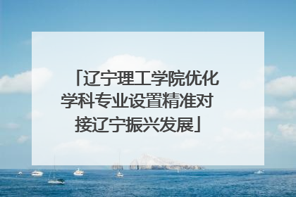 辽宁理工学院优化学科专业设置精准对接辽宁振兴发展