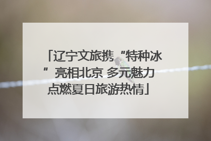 辽宁文旅携“特种冰”亮相北京 多元魅力点燃夏日旅游热情