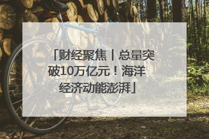 财经聚焦丨总量突破10万亿元！海洋经济动能澎湃