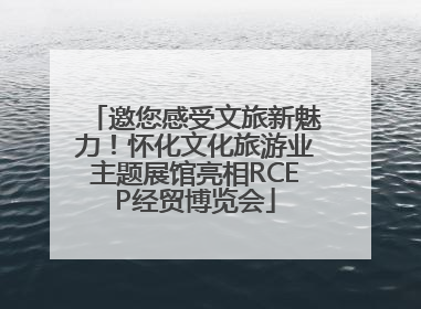 邀您感受文旅新魅力！怀化文化旅游业主题展馆亮相RCEP经贸博览会