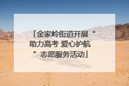 金家岭街道开展“助力高考 爱心护航”志愿服务活动