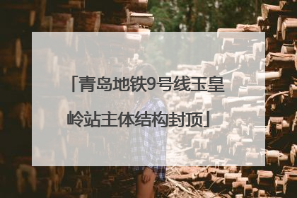 青岛地铁9号线玉皇岭站主体结构封顶