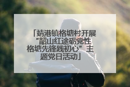 靖港镇格塘村开展“韶山红途砺党性 格塘先锋践初心”主题党日活动