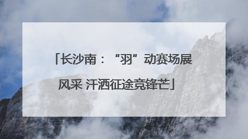 长沙南：“羽”动赛场展风采 汗洒征途竞锋芒