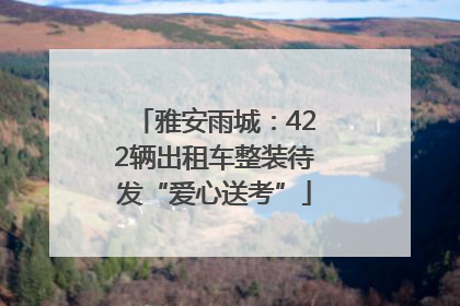 雅安雨城：422辆出租车整装待发“爱心送考”