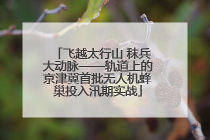 飞越太行山 秣兵大动脉——轨道上的京津冀首批无人机蜂巢投入汛期实战