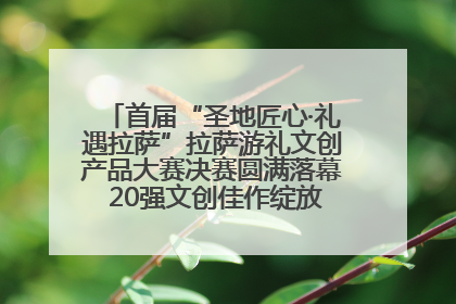 首届“圣地匠心·礼遇拉萨”拉萨游礼文创产品大赛决赛圆满落幕 20强文创佳作绽放雪域文化魅力