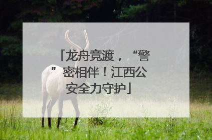 龙舟竞渡，“警”密相伴！江西公安全力守护
