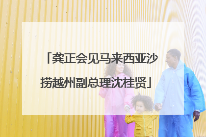 龚正会见马来西亚沙捞越州副总理沈桂贤