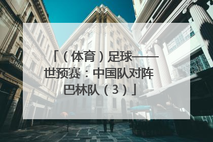 （体育）足球——世预赛：中国队对阵巴林队（3）
