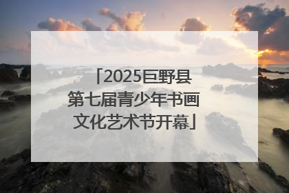 2025巨野县第七届青少年书画文化艺术节开幕