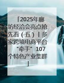 2025年廊坊经洽会亮点抢先看（五）丨多家跨境电商平台“牵手”107个特色产业集群