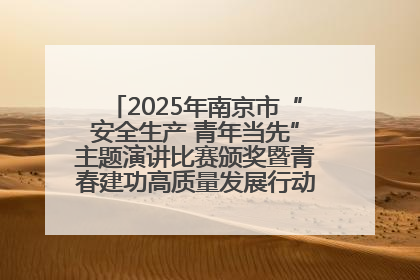 2025年南京市“安全生产 青年当先”主题演讲比赛颁奖暨青春建功高质量发展行动出征仪式举行