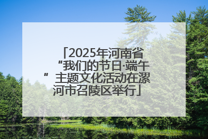 2025年河南省“我们的节日·端午”主题文化活动在漯河市召陵区举行